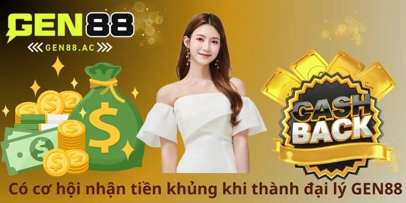 Có cơ hội nhận tiền khủng khi thành đại lý GEN88
