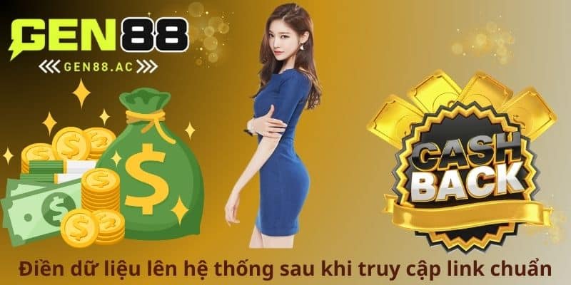 Điền dữ liệu lên hệ thống sau khi truy cập link chuẩn