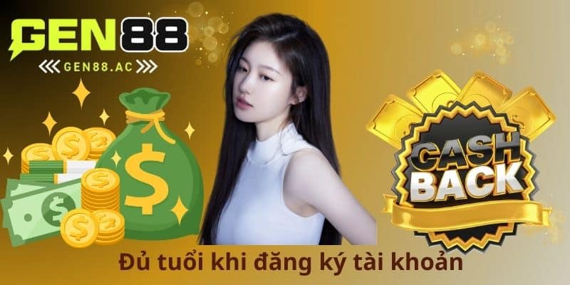 Đủ tuổi khi đăng ký tài khoản