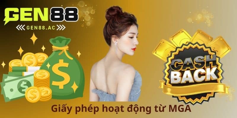 Giấy phép hoạt động từ MGA