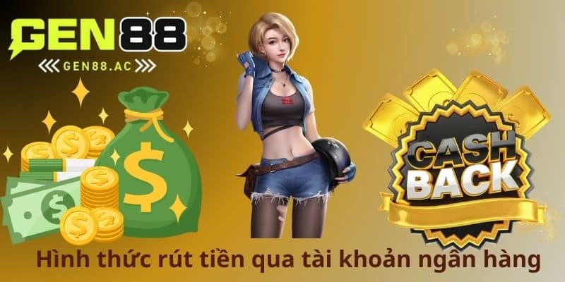 Hình thức rút tiền qua tài khoản ngân hàng