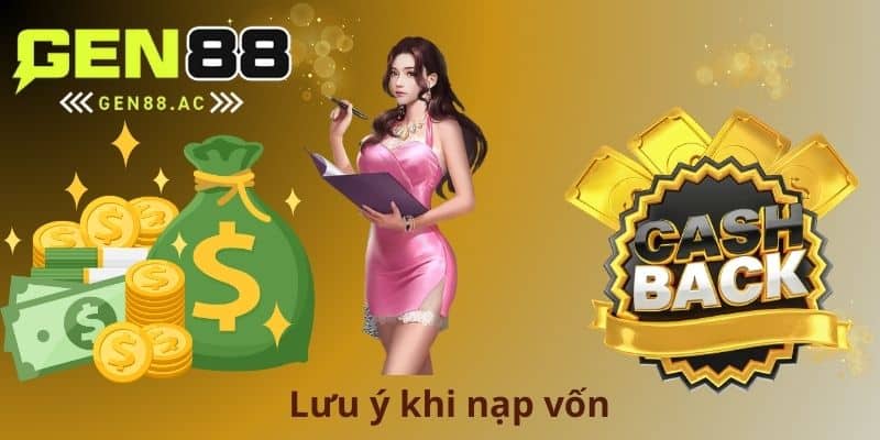 Lưu ý khi nạp vốn