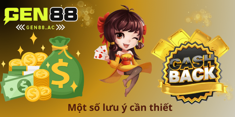 Một số lưu ý cần thiết