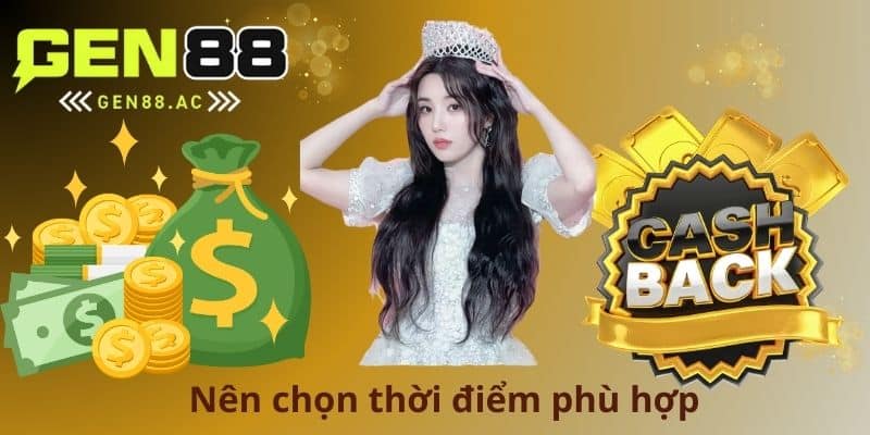 Nên chọn thời điểm phù hợp