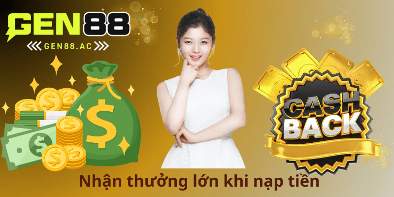 Nhận thưởng lớn khi nạp tiền 