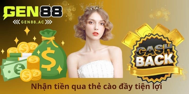 Nhận tiền qua thẻ cào đầy tiện lợi