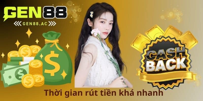 Thời gian rút tiền khá nhanh